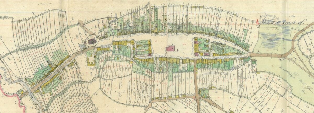 Zakliczyn na austriackim Szkicu Polowym z 1848 roku