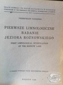 Pierwsze Limnologiczne Badanie Jeziora Roznowskiego Przemyslaw Olszewski