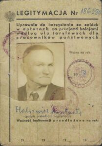 Legitymacja Konstantego Flakowicza - sierżant Wojska Polskiego