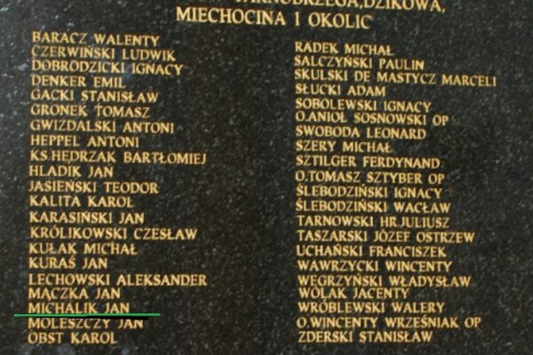 MICHALIK Jan (1842–1897) - Powstaniec Styczniowy, jeden z najwybitniejszych nauczycieli w historii Tarnobrzega. 14 tablica