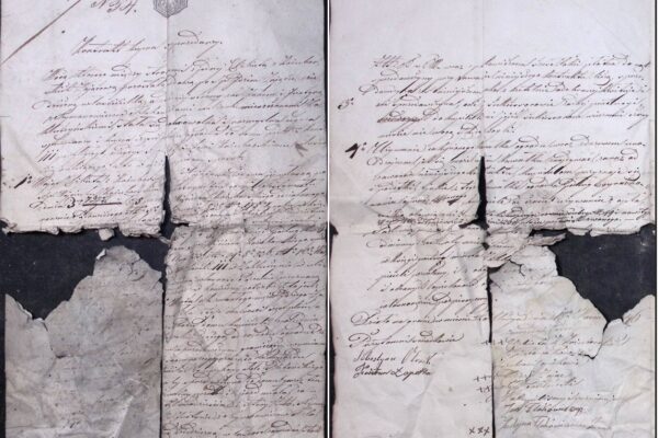 ,,Działo się na gruncie w mieście Zakliczynie dnia 18 marca 1846 r." (w czasie gdy szalała rzeź galicyjska) 24 kontrakt